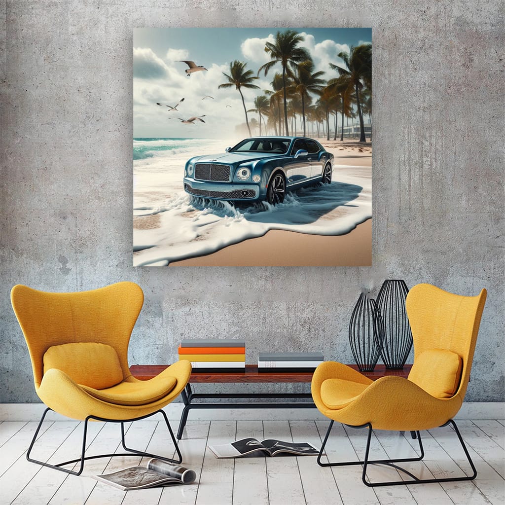 Bentley Mulsanne On Bea Wall Art