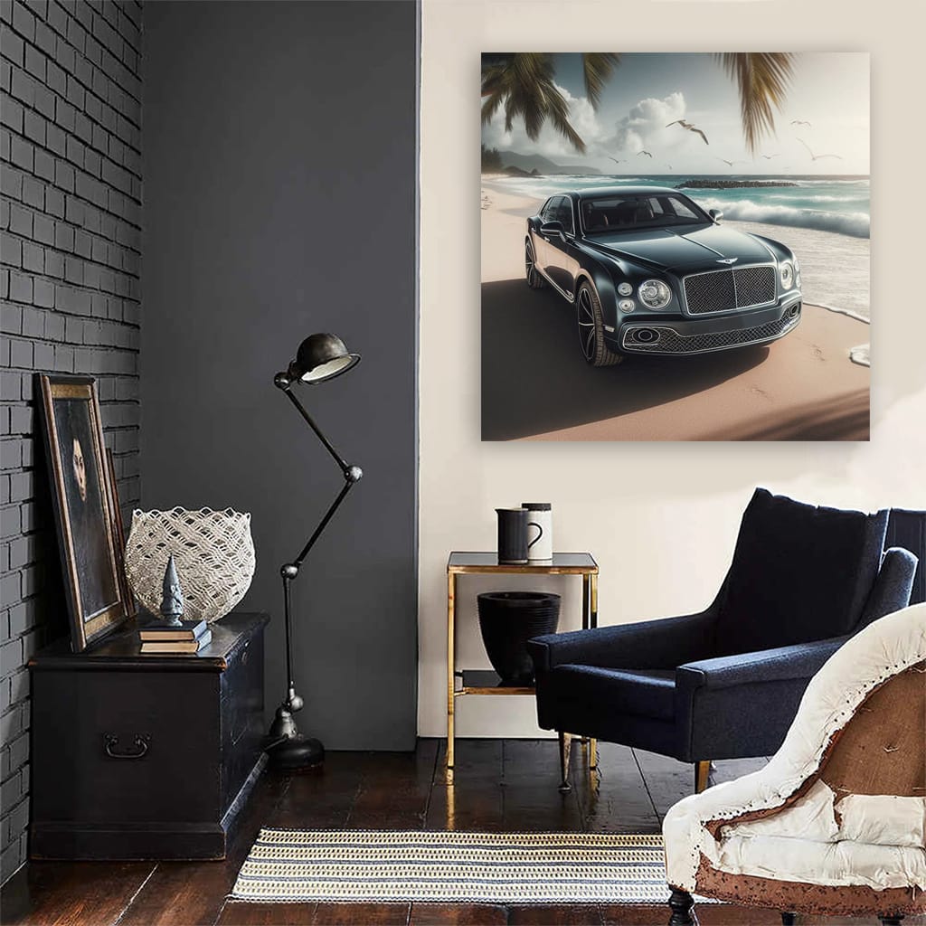 Luxurious Bentley Mulsanne on Scenic Beach - Elegance Redefined