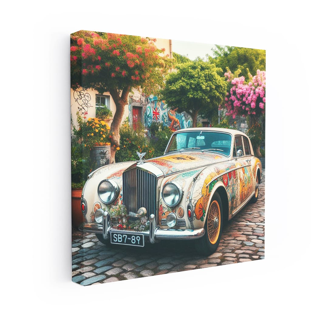 Bentley Old Retro Absctra Wall Art