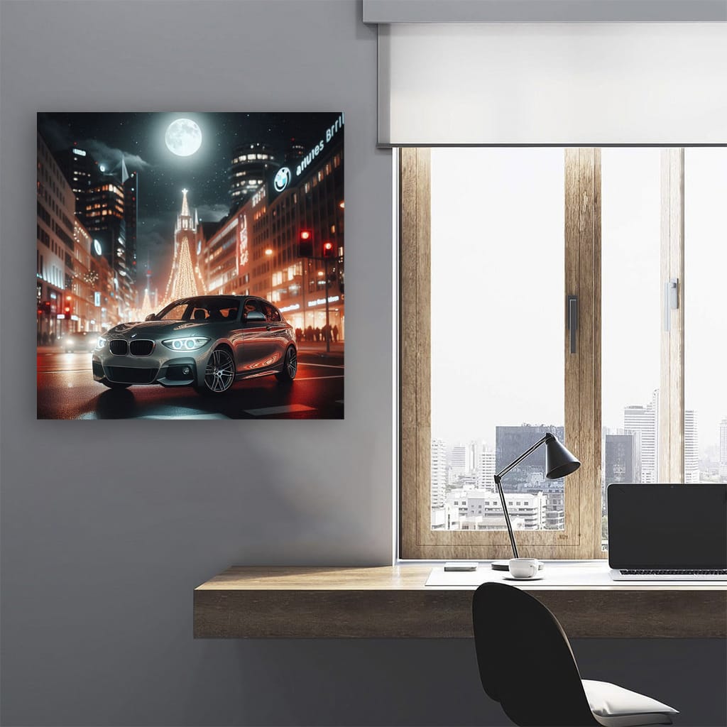 BMW 1 Series E82 at Night - Sleek Design, Dynamic Drive