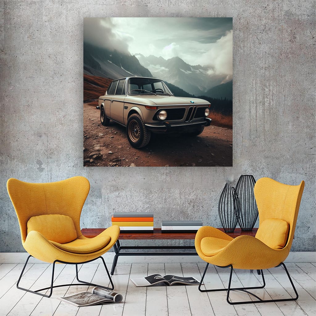 Bmw 2002 Turbo Mounta Wall Art