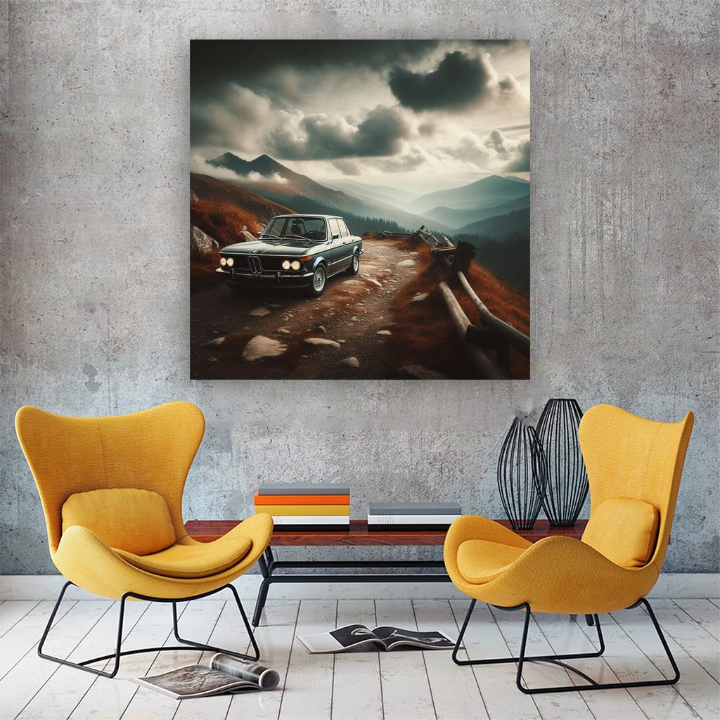 Bmw 2002 Turbo Mountain Wall Art