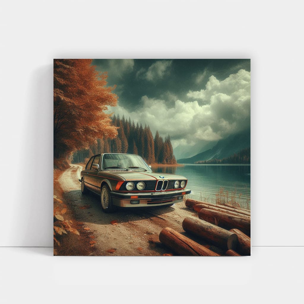 Bmw Old E21 Lake Wall Art