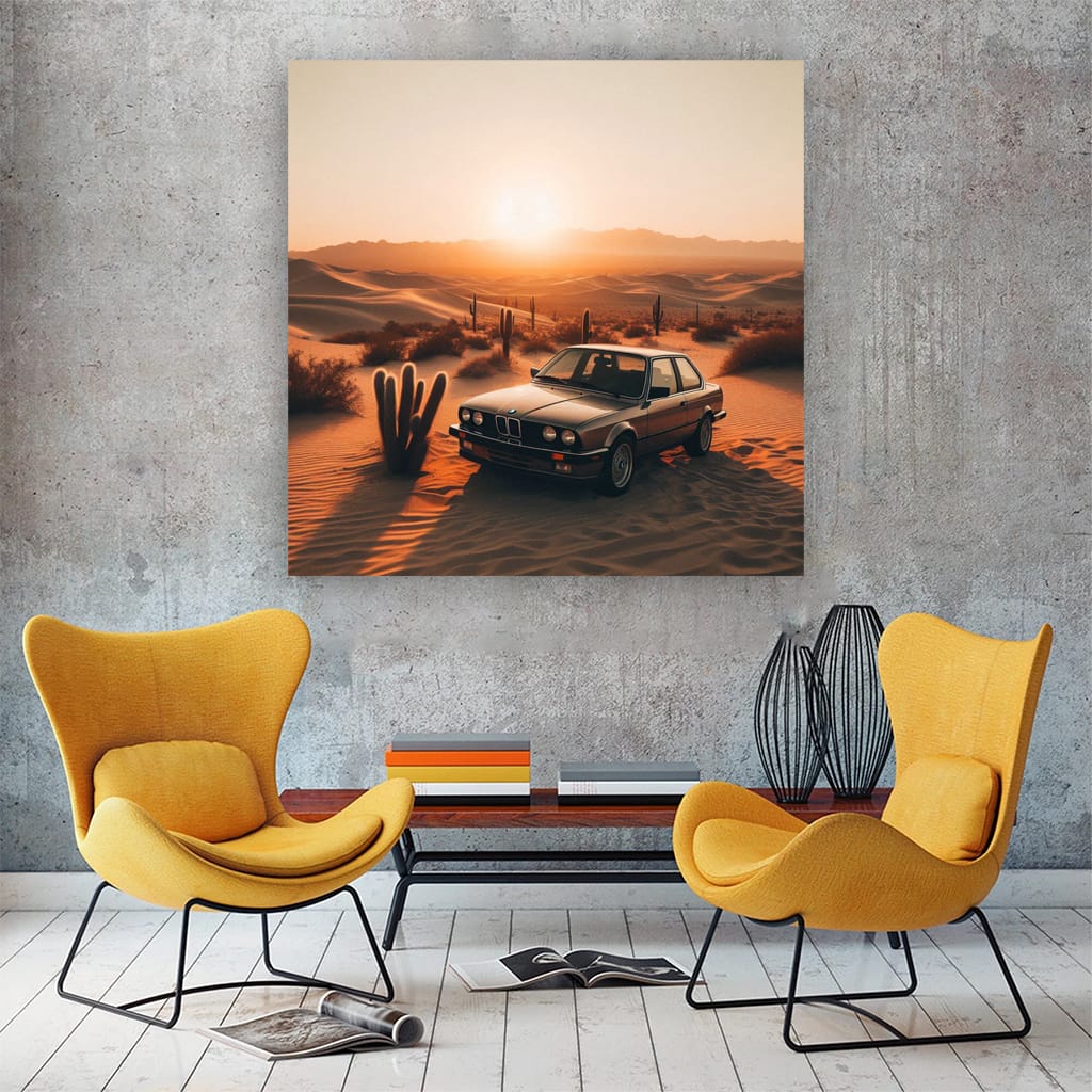 BMW E30 3 Series in Desert - Classic Elegance on Wheels
