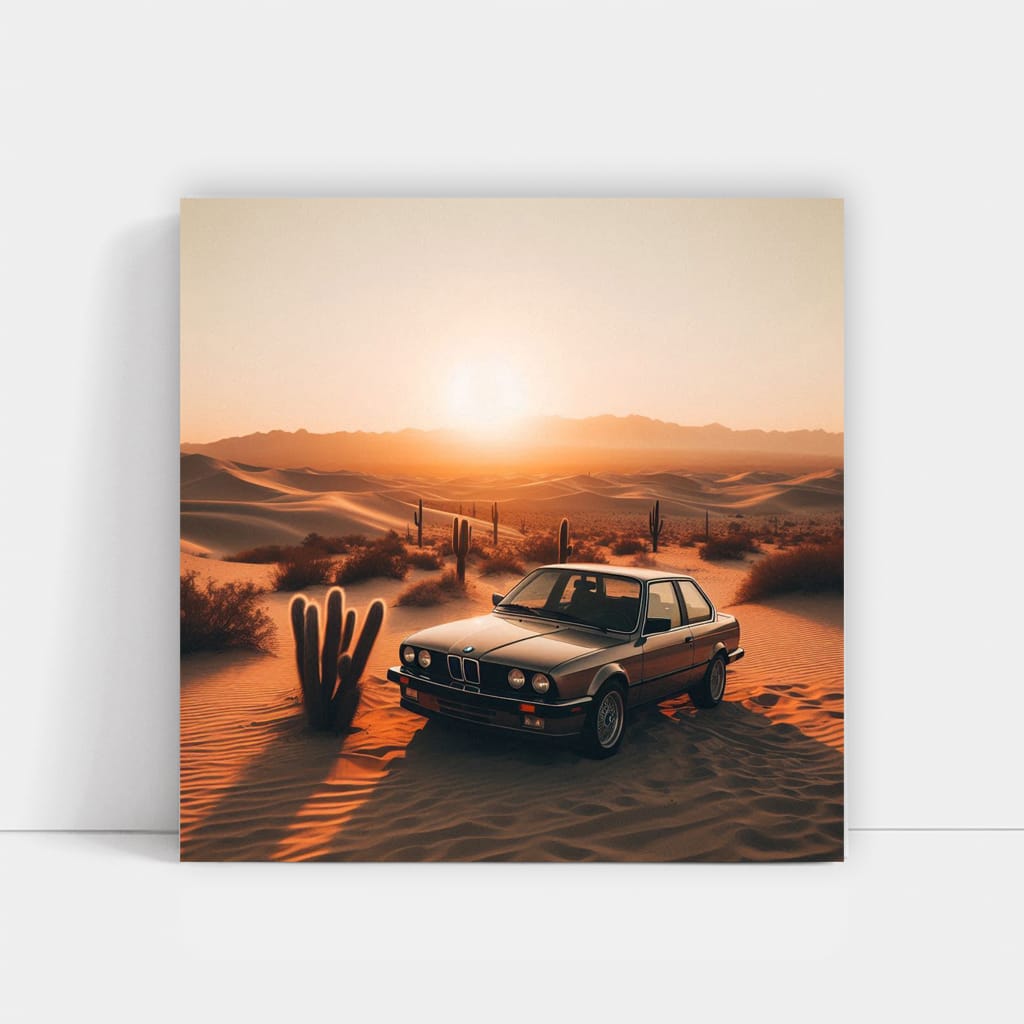 BMW E30 3 Series in Desert - Classic Elegance on Wheels