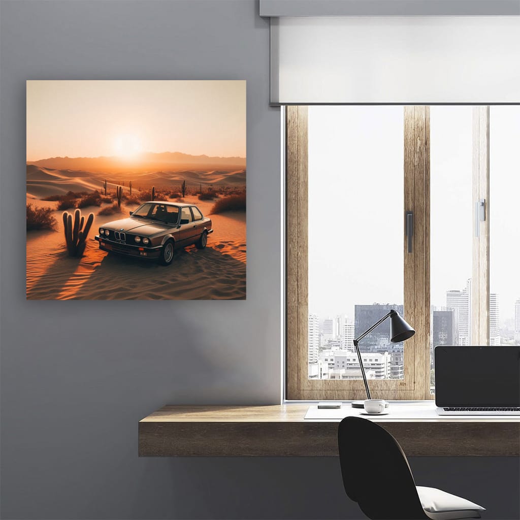 BMW E30 3 Series in Desert - Classic Elegance on Wheels