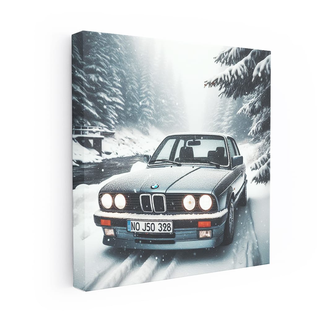 Bmw Series E30 Snowfa Wall Art