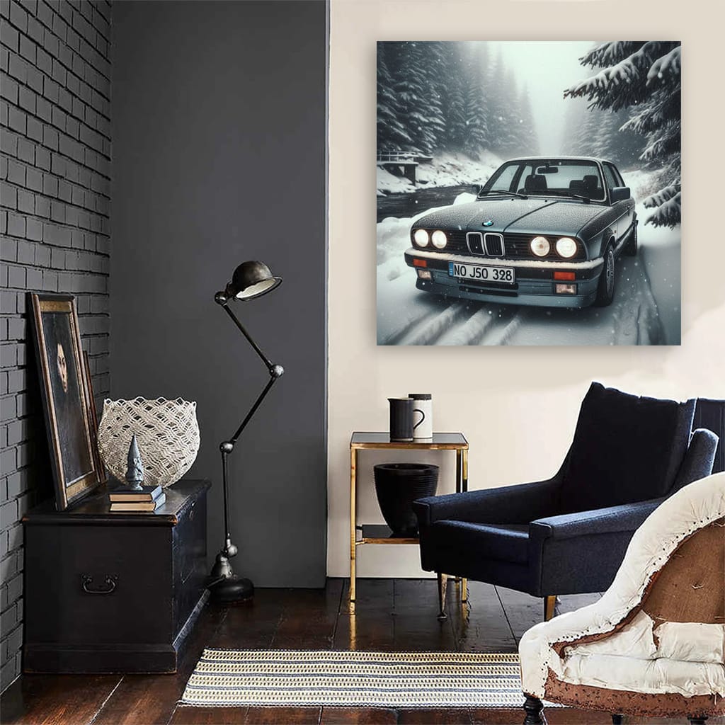 BMW E30 3 Series in Snowfall - Classic Elegance Unleashed