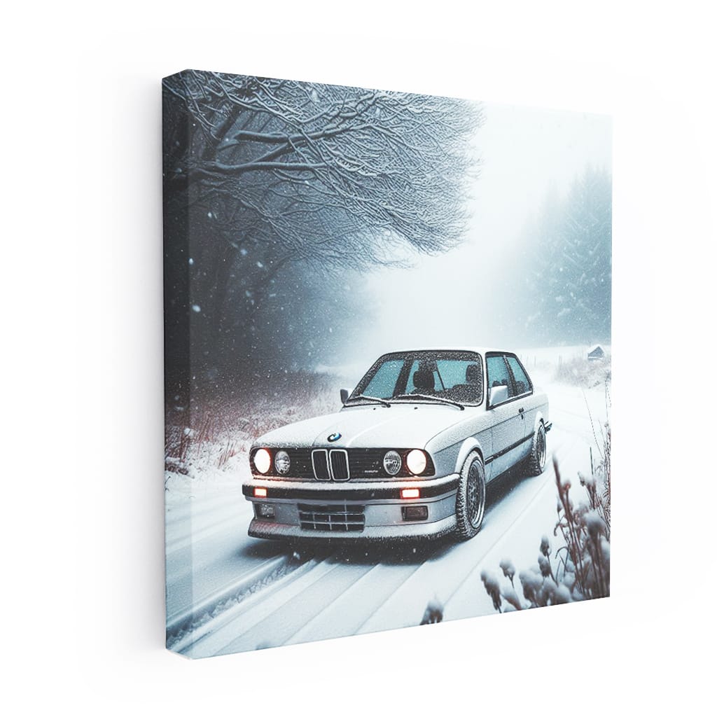 Bmw Series E30 Snowfall Wall Art