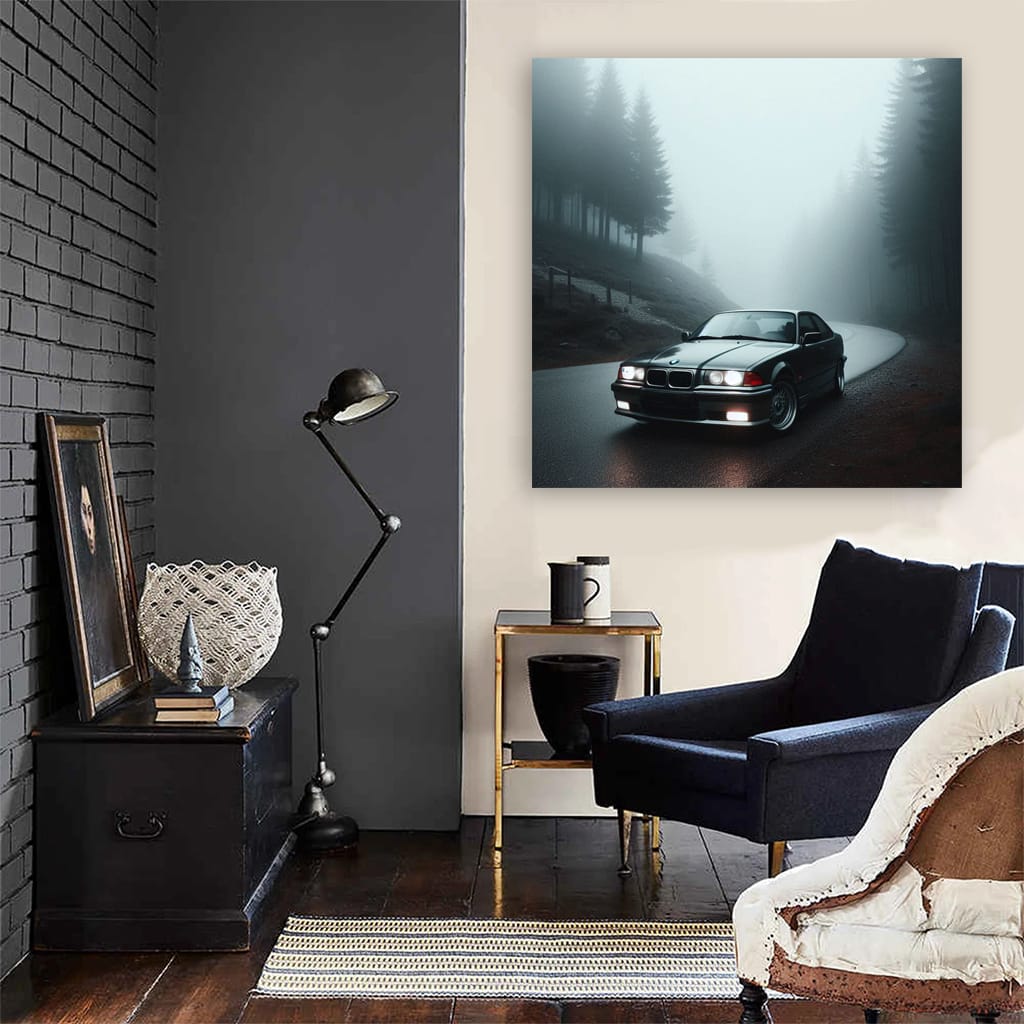 Bmw Series E36 Fog Wall Art