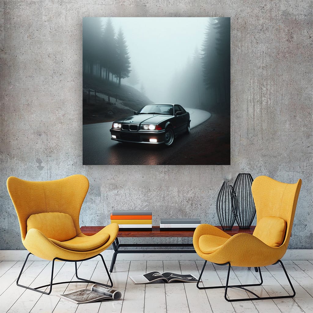 Bmw Series E36 Fog Wall Art