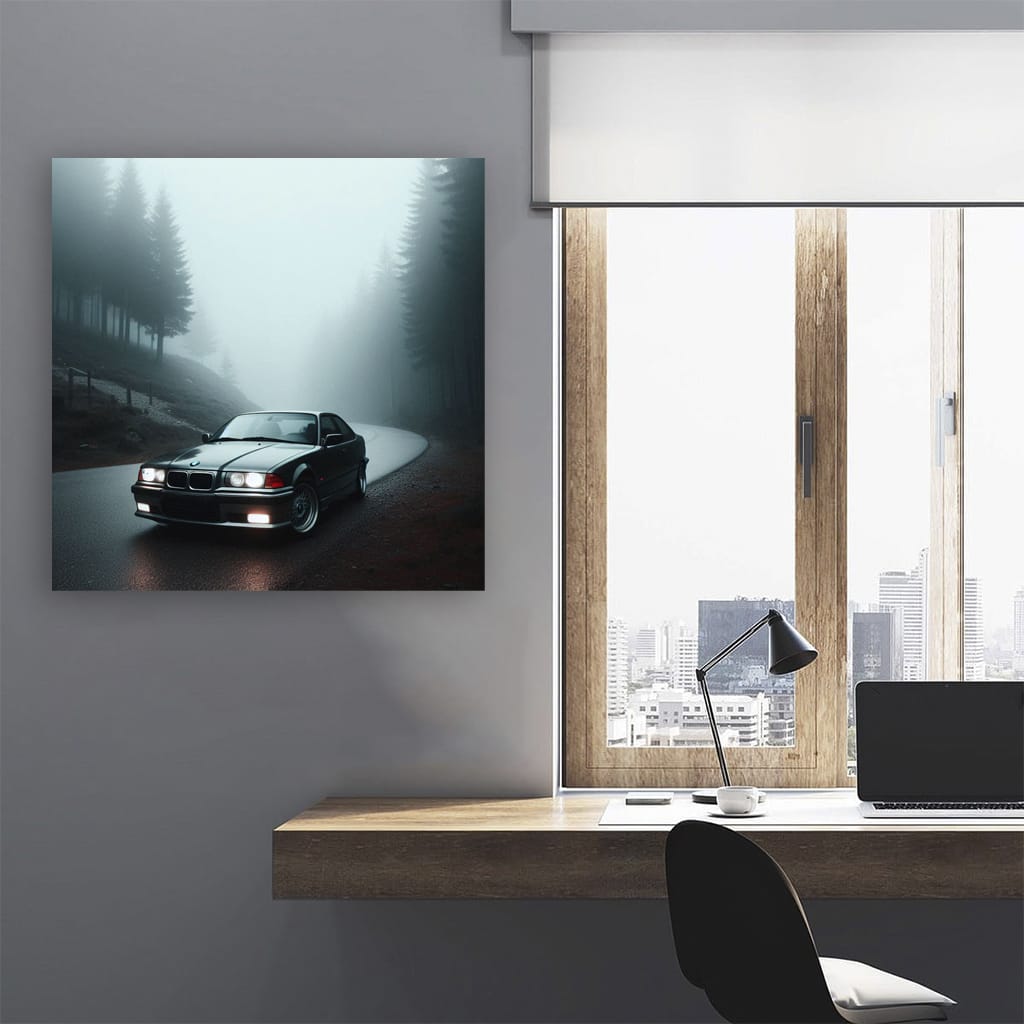 Bmw Series E36 Fog Wall Art