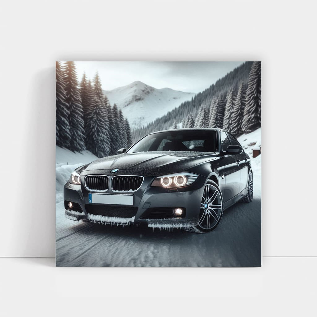 BMW E90 3 Series in Winter - Elegance Meets Performance