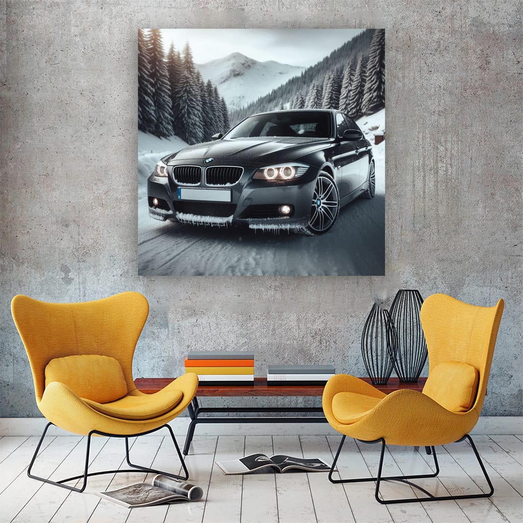 Bmw Series E90 Wint Wall Art