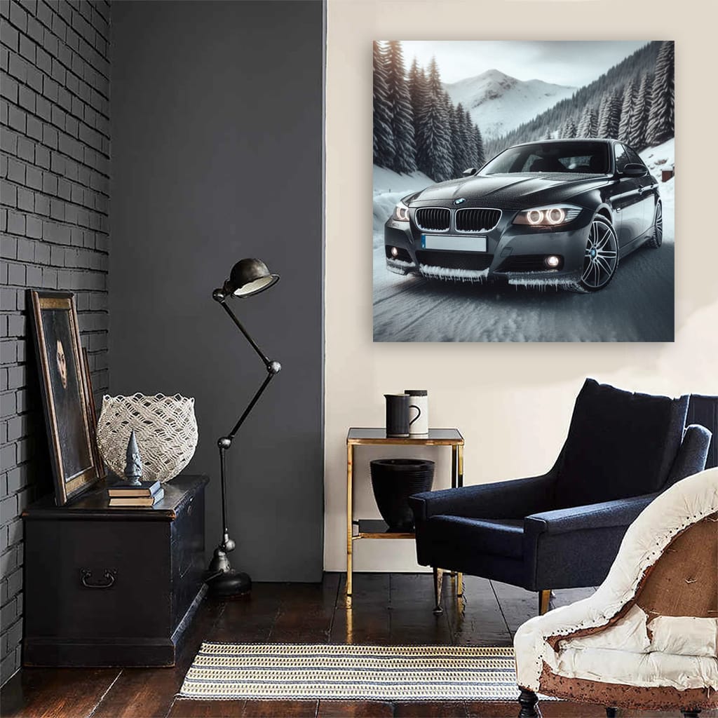 BMW E90 3 Series in Winter - Elegance Meets Performance