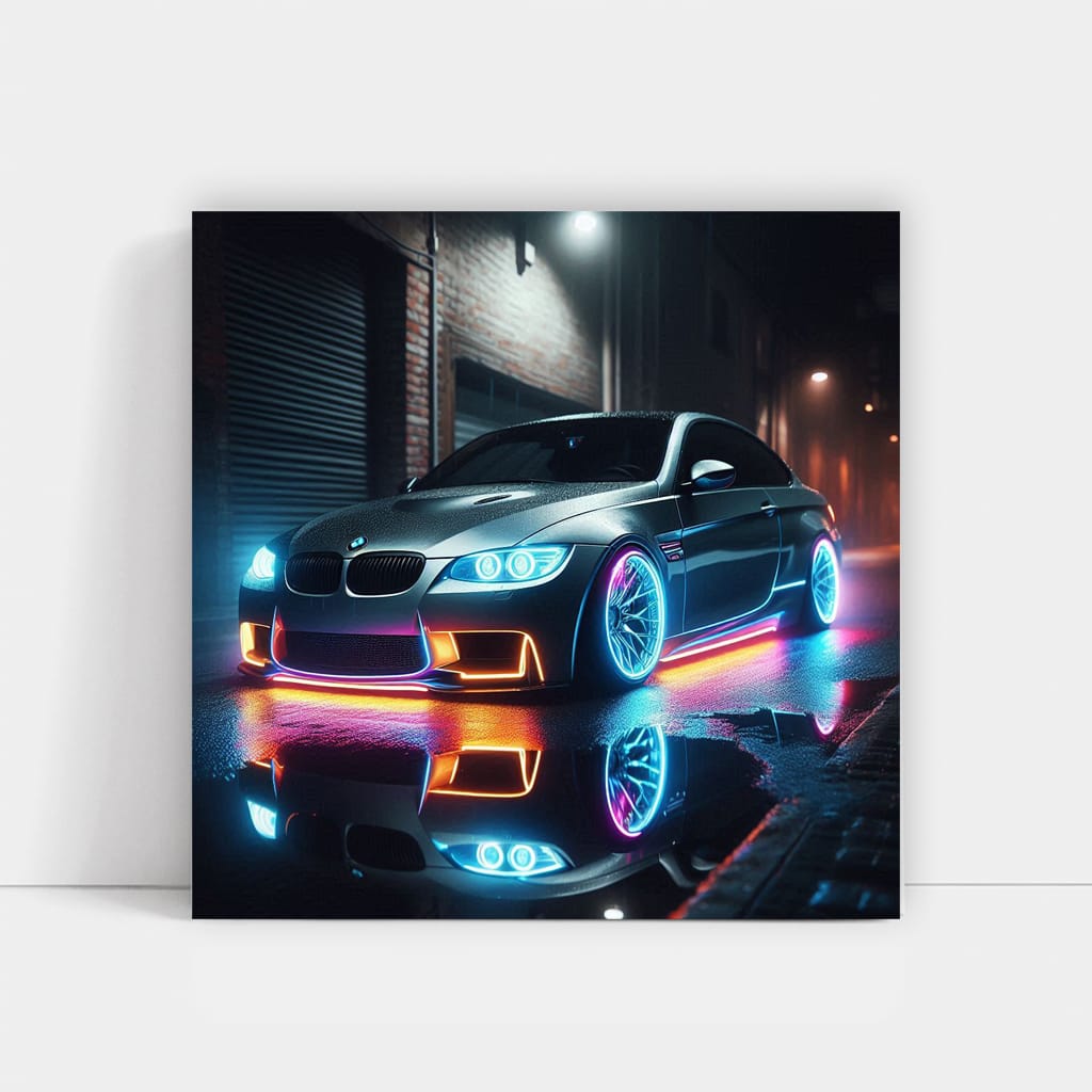 Bmw Series E92 Neon Wall Art