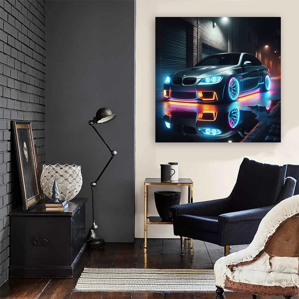 Bmw Series E92 Neon Wall Art