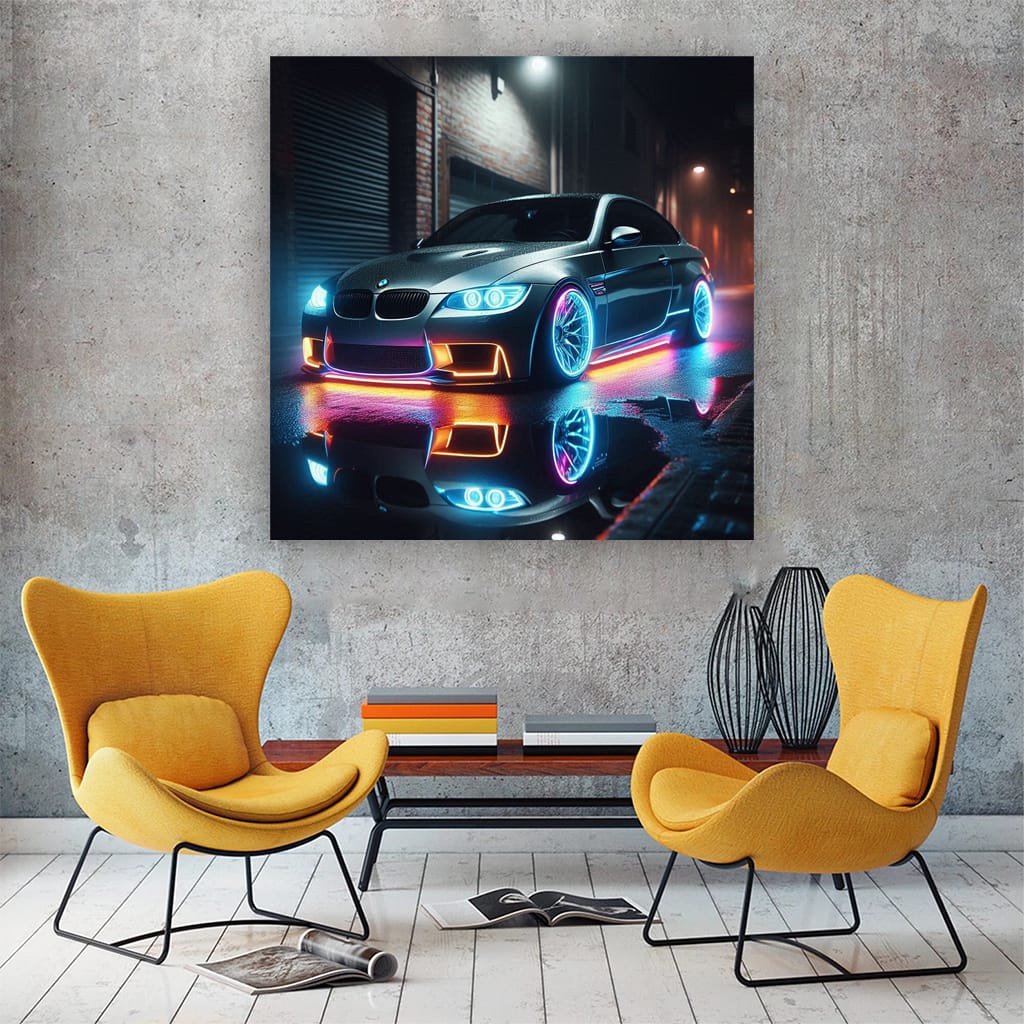 Bmw Series E92 Neon Wall Art