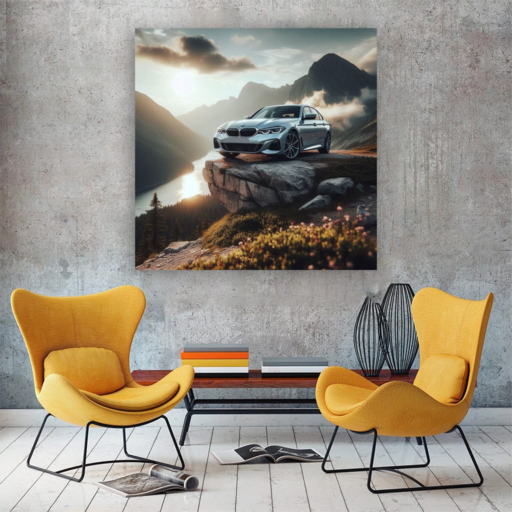 Bmw Series Mountain Wall Art