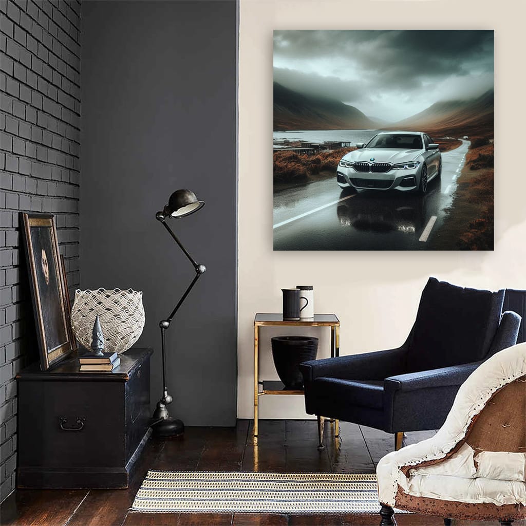 BMW 3 Series in Cloudy Skies - Sporty Elegance Captured