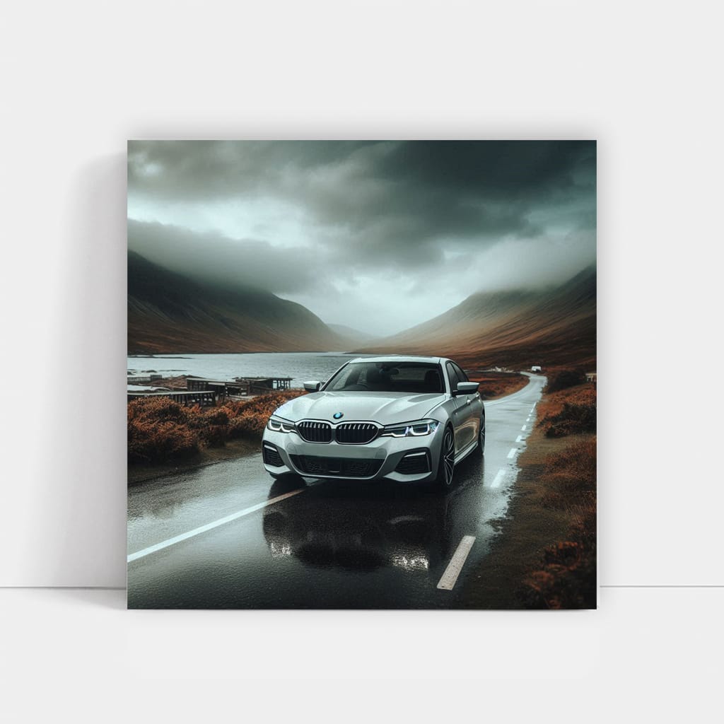 BMW 3 Series in Cloudy Skies - Sporty Elegance Captured