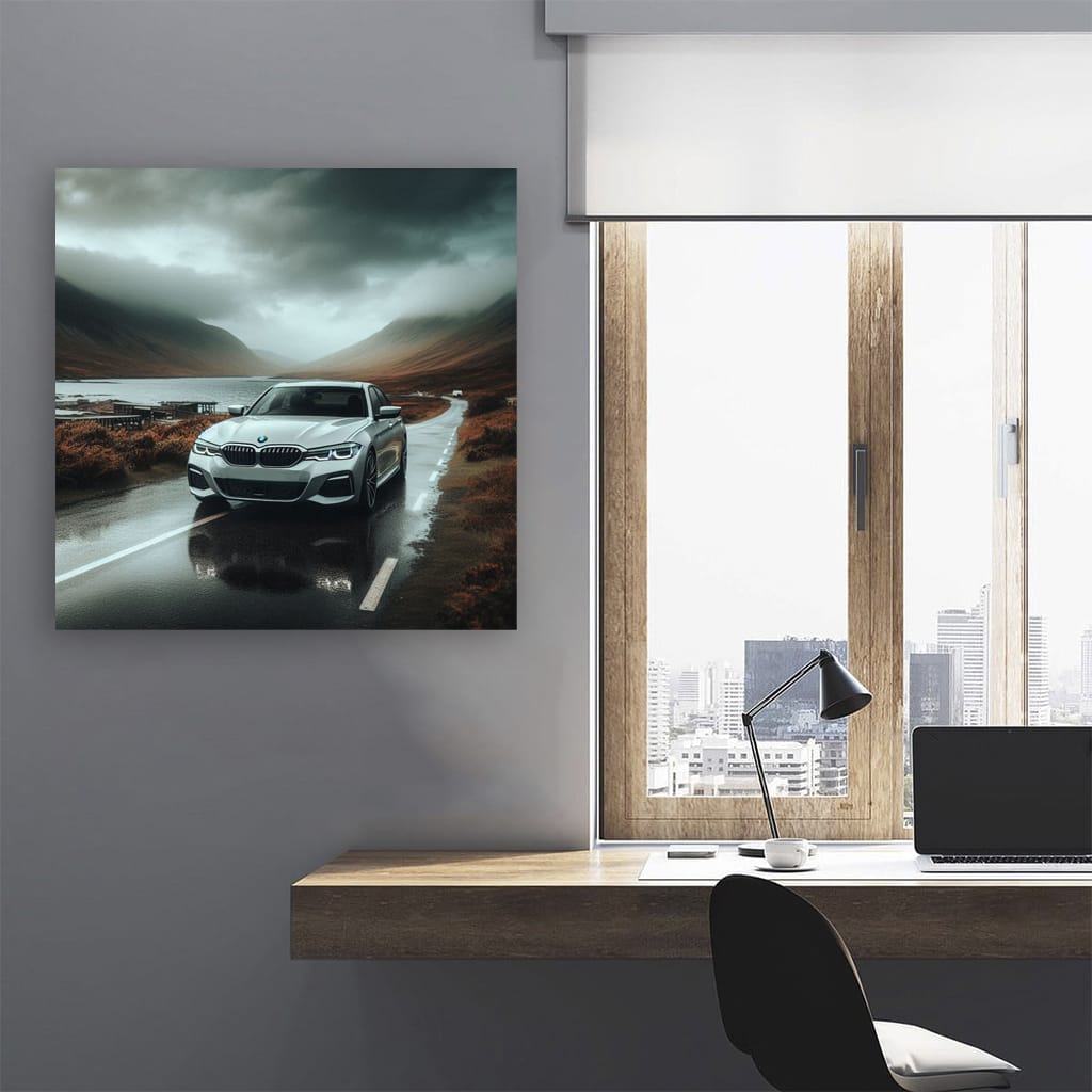 BMW 3 Series in Cloudy Skies - Sporty Elegance Captured