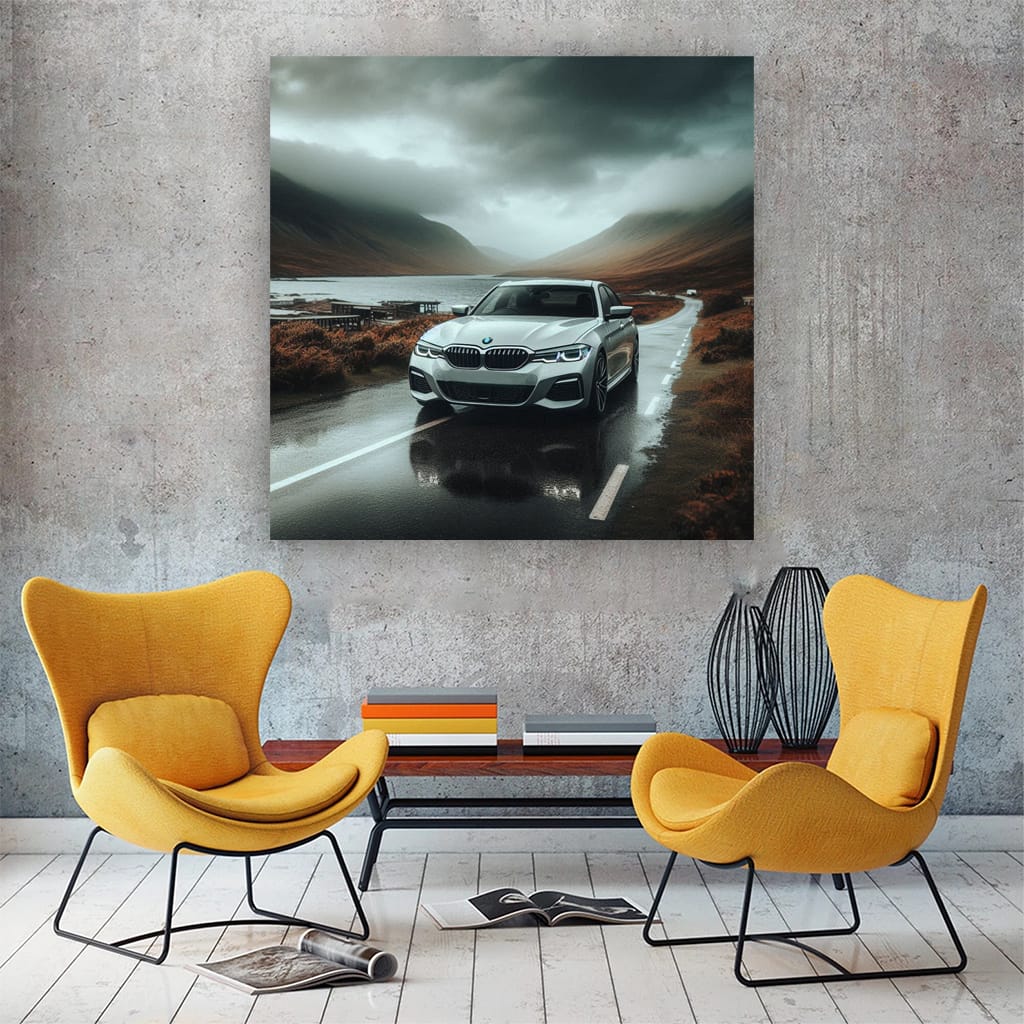 Bmw Series Overcast Weath Wall Art