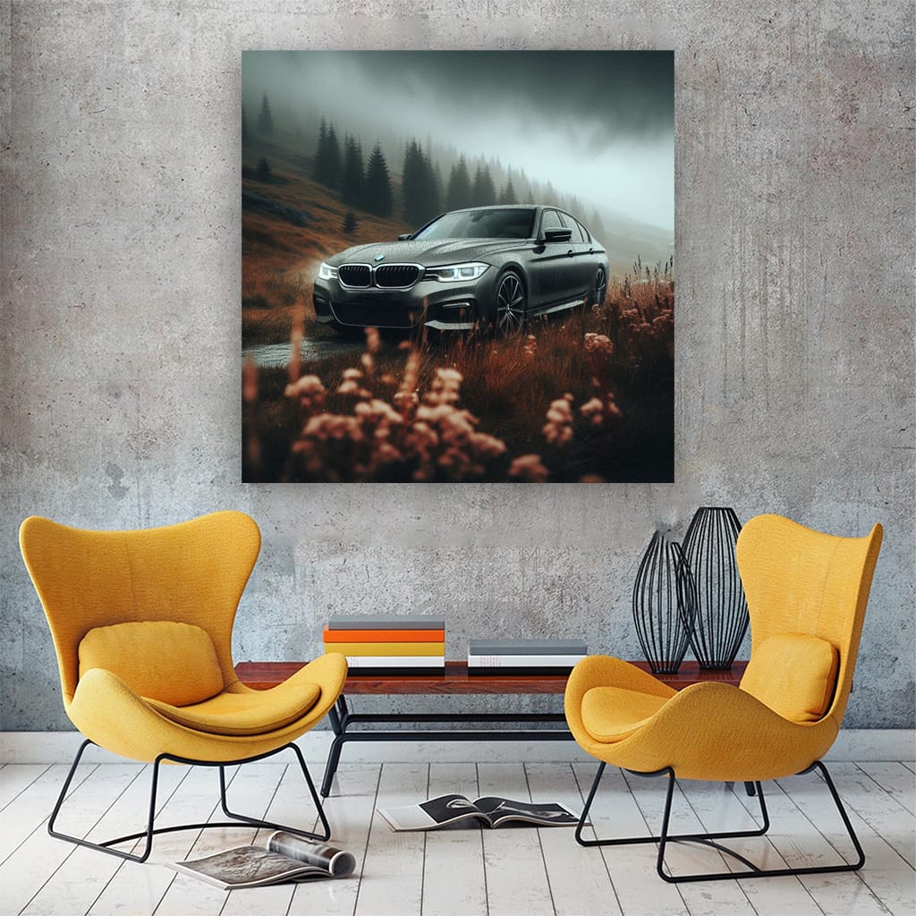 Bmw Series Overcast Weather Wall Art