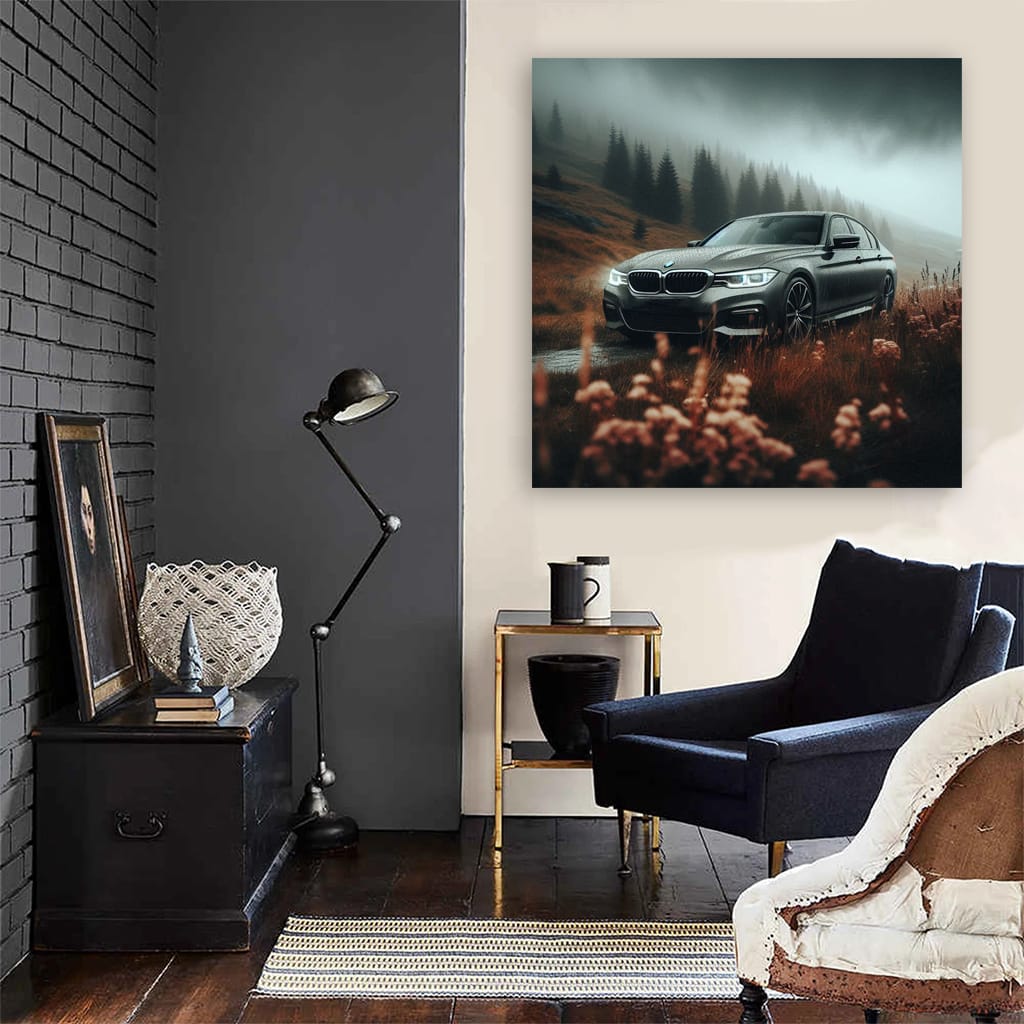 Bmw Series Overcast Weather Wall Art