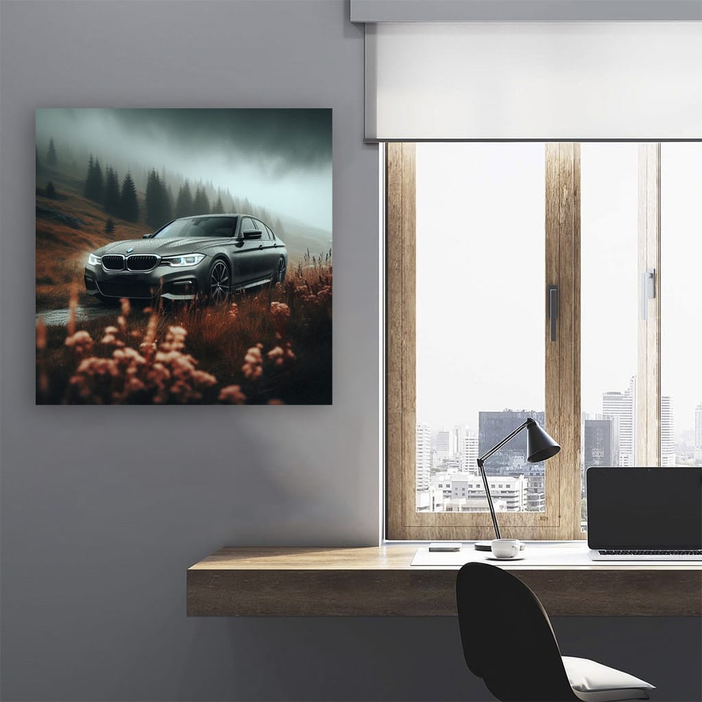 Bmw Series Overcast Weather Wall Art