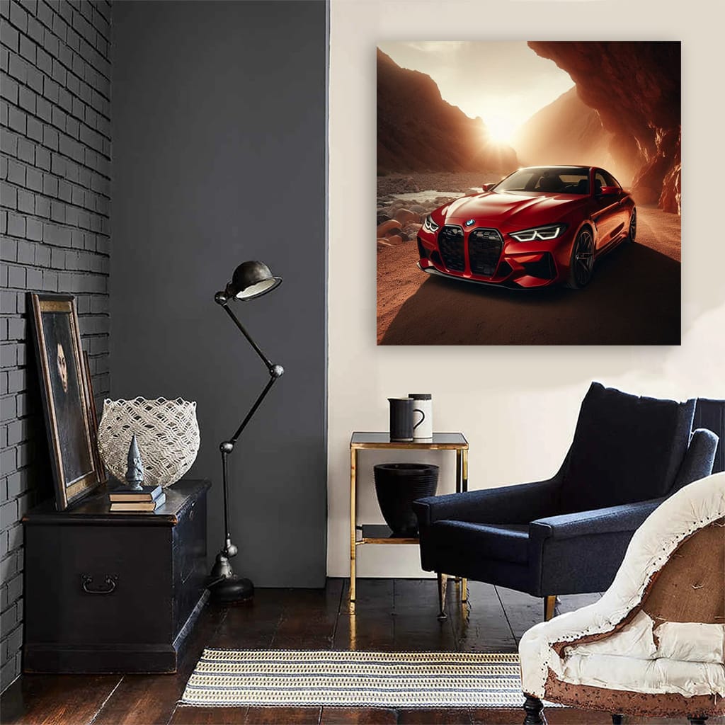 Bmw Series M440i Red Cany Wall Art