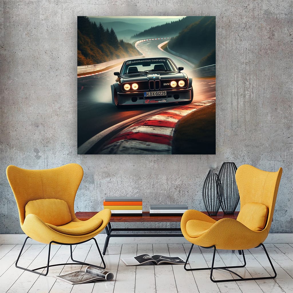 Vintage BMW E24 6 Series Racing at Ring - Timeless Speed