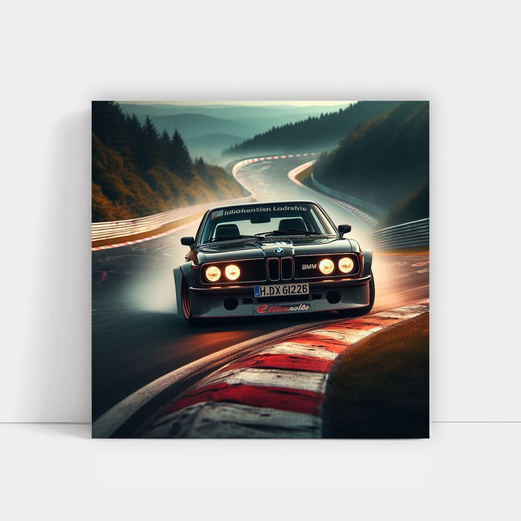 Vintage BMW E24 6 Series Racing at Ring - Timeless Speed