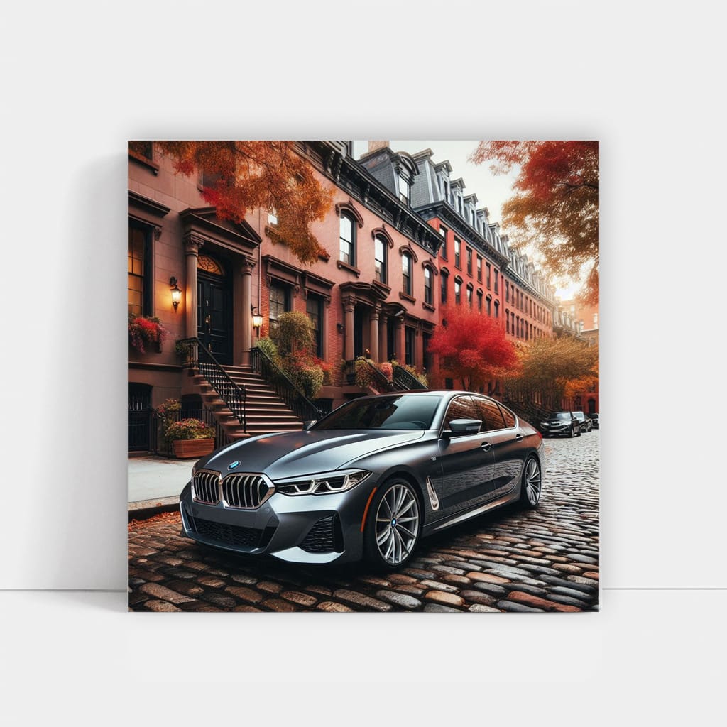 Bmw 7 Gray New Yo Wall Art