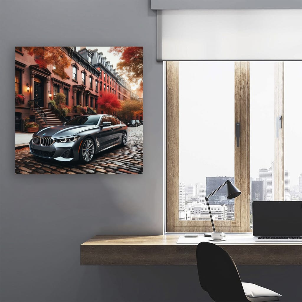 Bmw 7 Gray New Yo Wall Art