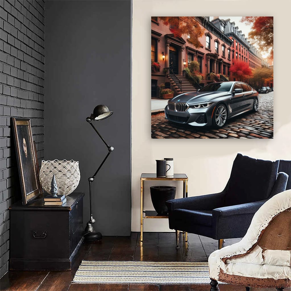 Bmw 7 Gray New Yo Wall Art