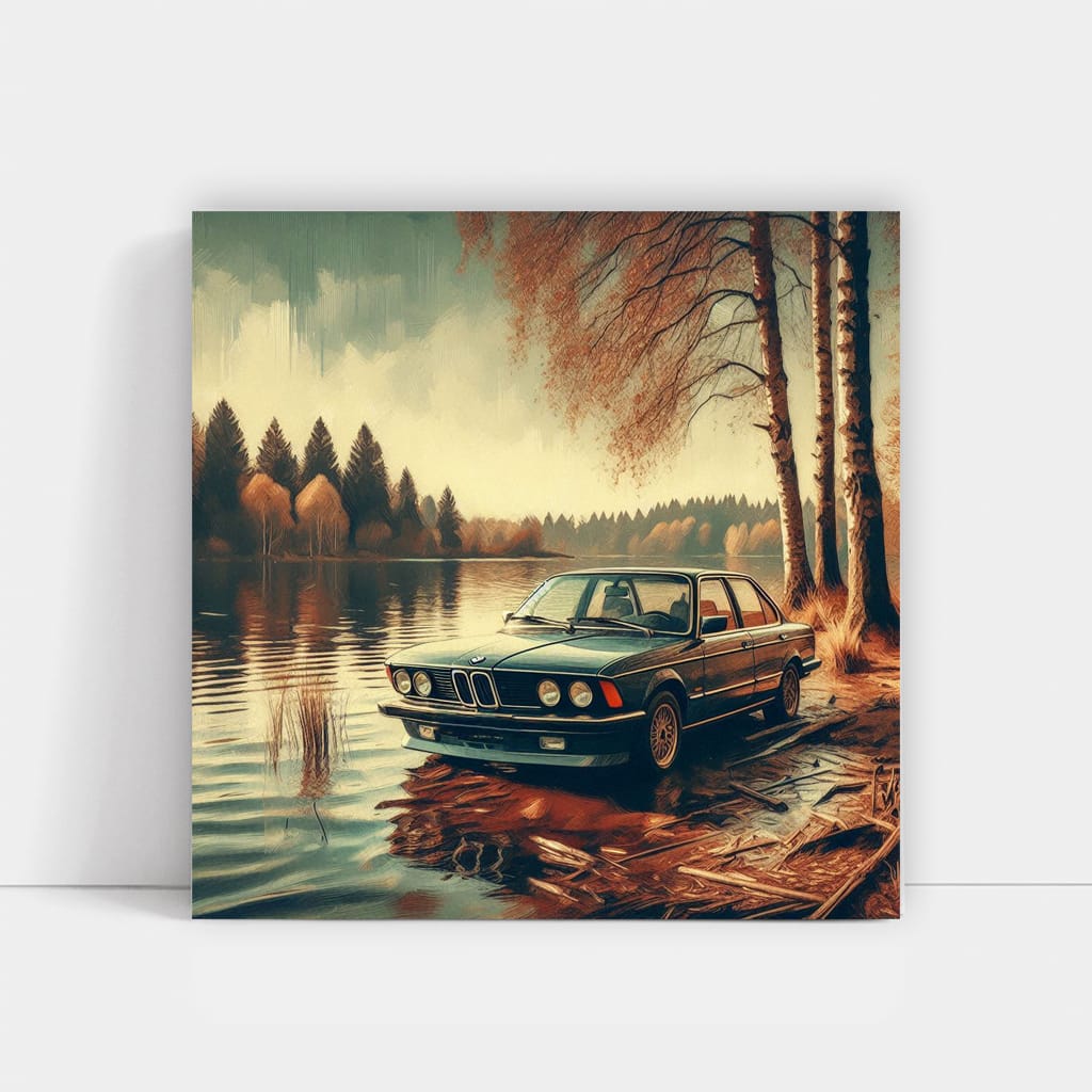 Bmw 7 Old E23 La Wall Art