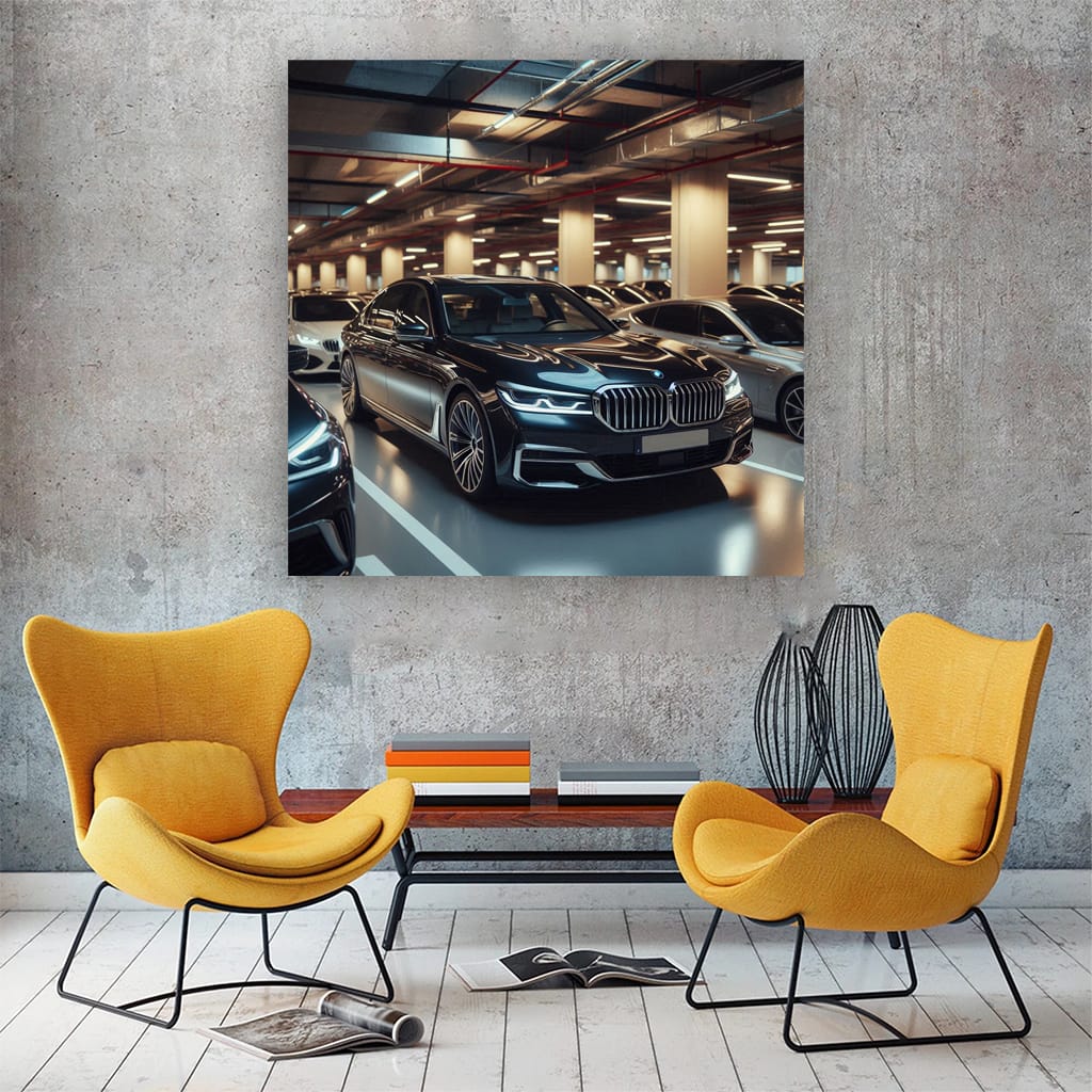 Bmw 7 Series Parking Wall Art