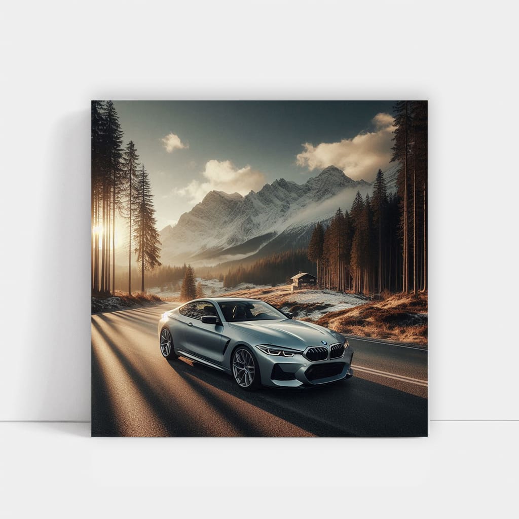 BMW G15 8 Series in Mountainous Terrain - Pure Elegance