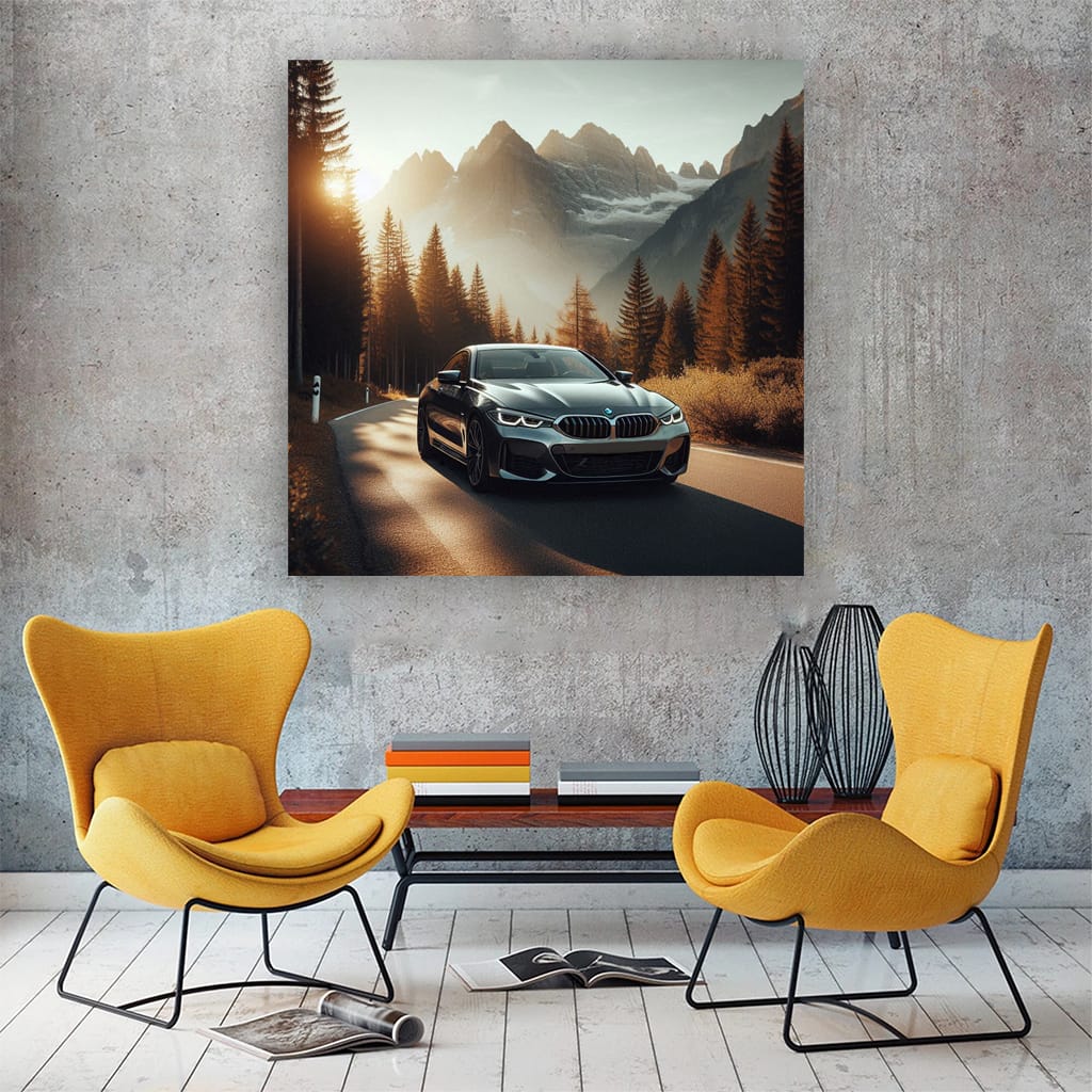 Bmw 8 G15 Mountain Wall Art