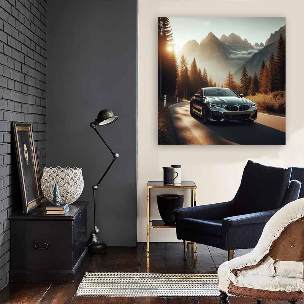 Bmw 8 G15 Mountain Wall Art