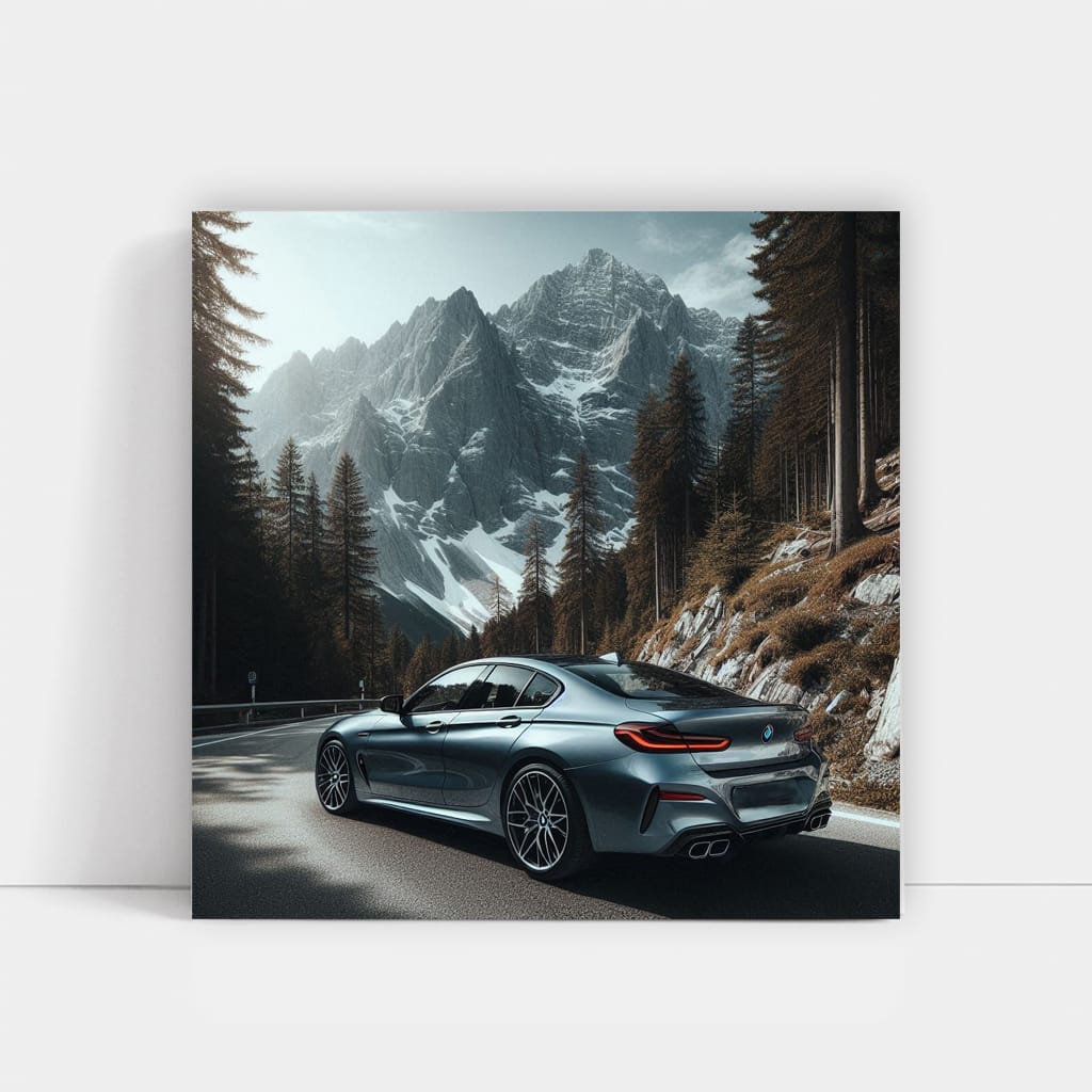 Bmw 8 G16 Mountain Wall Art