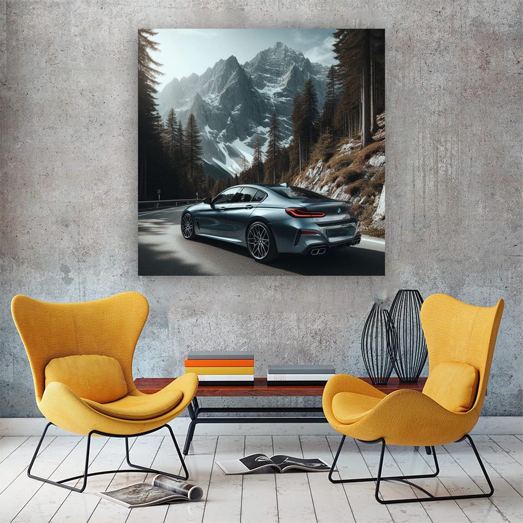 Bmw 8 G16 Mountain Wall Art