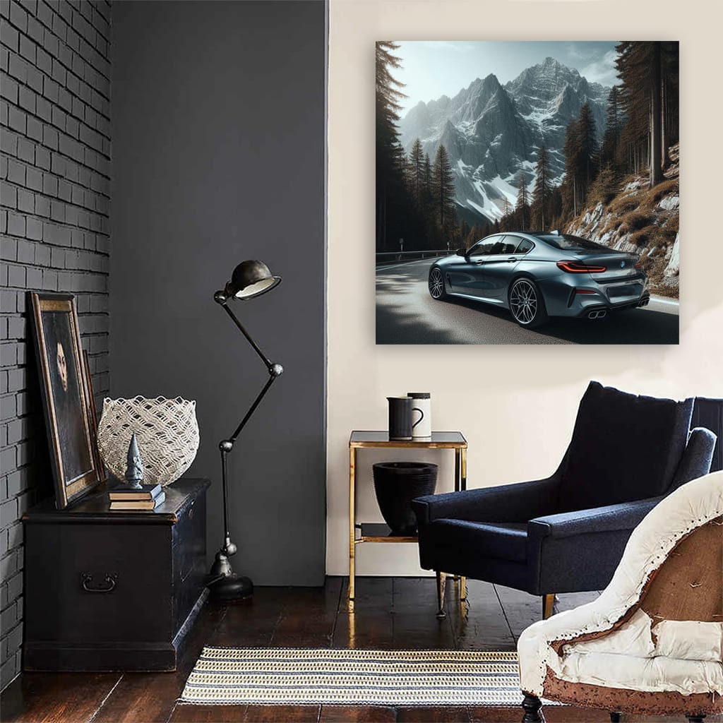 Bmw 8 G16 Mountain Wall Art