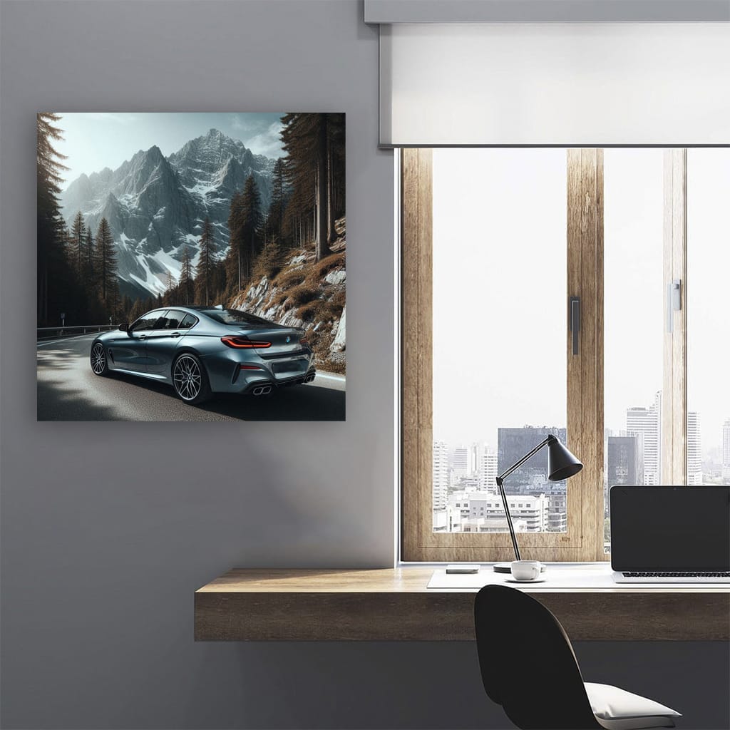 Bmw 8 G16 Mountain Wall Art