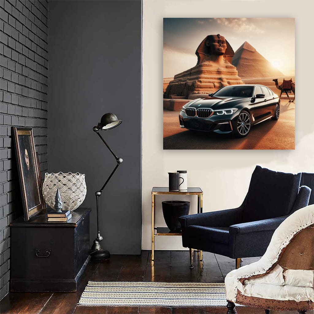 Bmw Black Egypt Wall Art