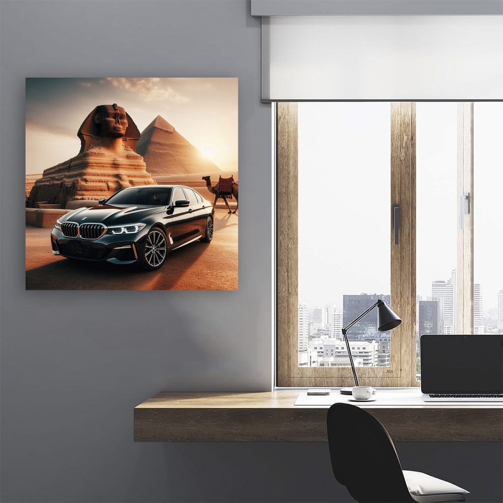 Bmw Black Egypt Wall Art