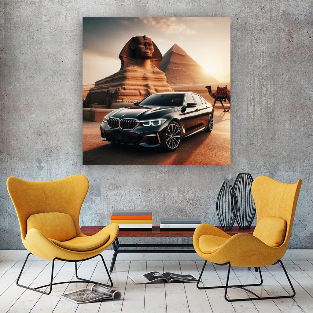 Bmw Black Egypt Wall Art