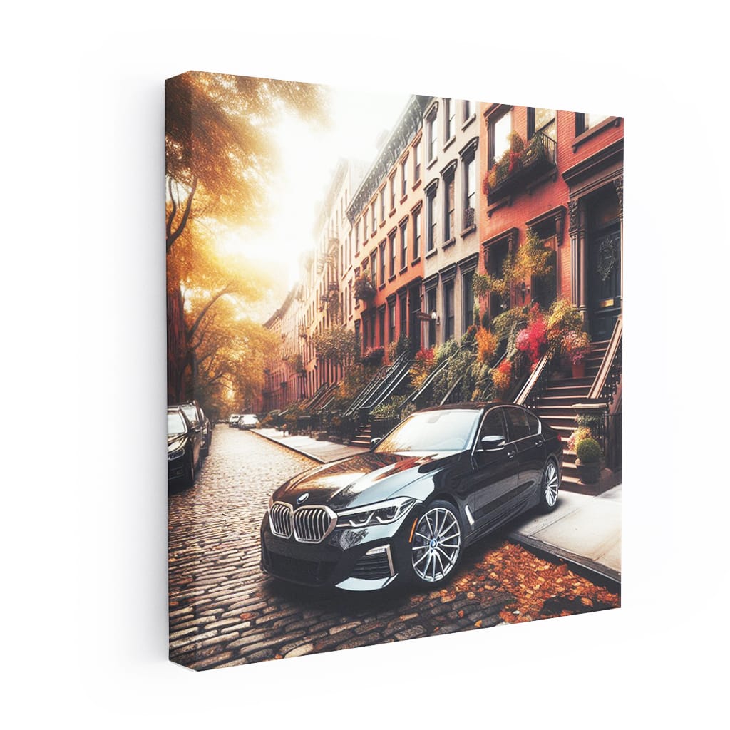 Bmw Black New York Stre Wall Art