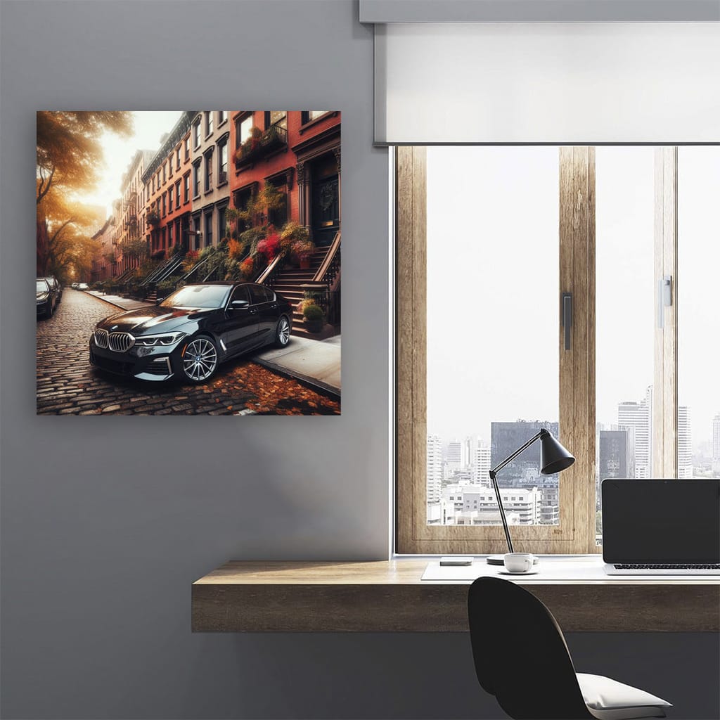 Bmw Black New York Stre Wall Art